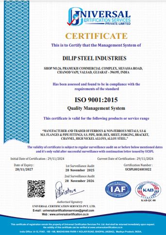 ISO Certificate
